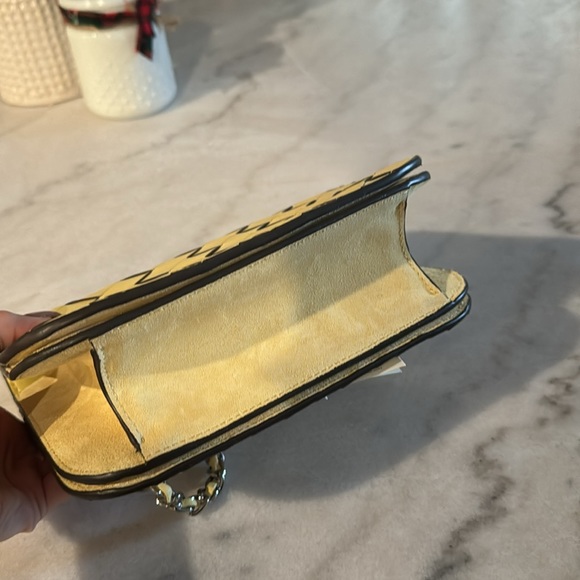 Tory Burch Britten multi woven small adjustable shoulder bag- yellow - Picture 4 of 6